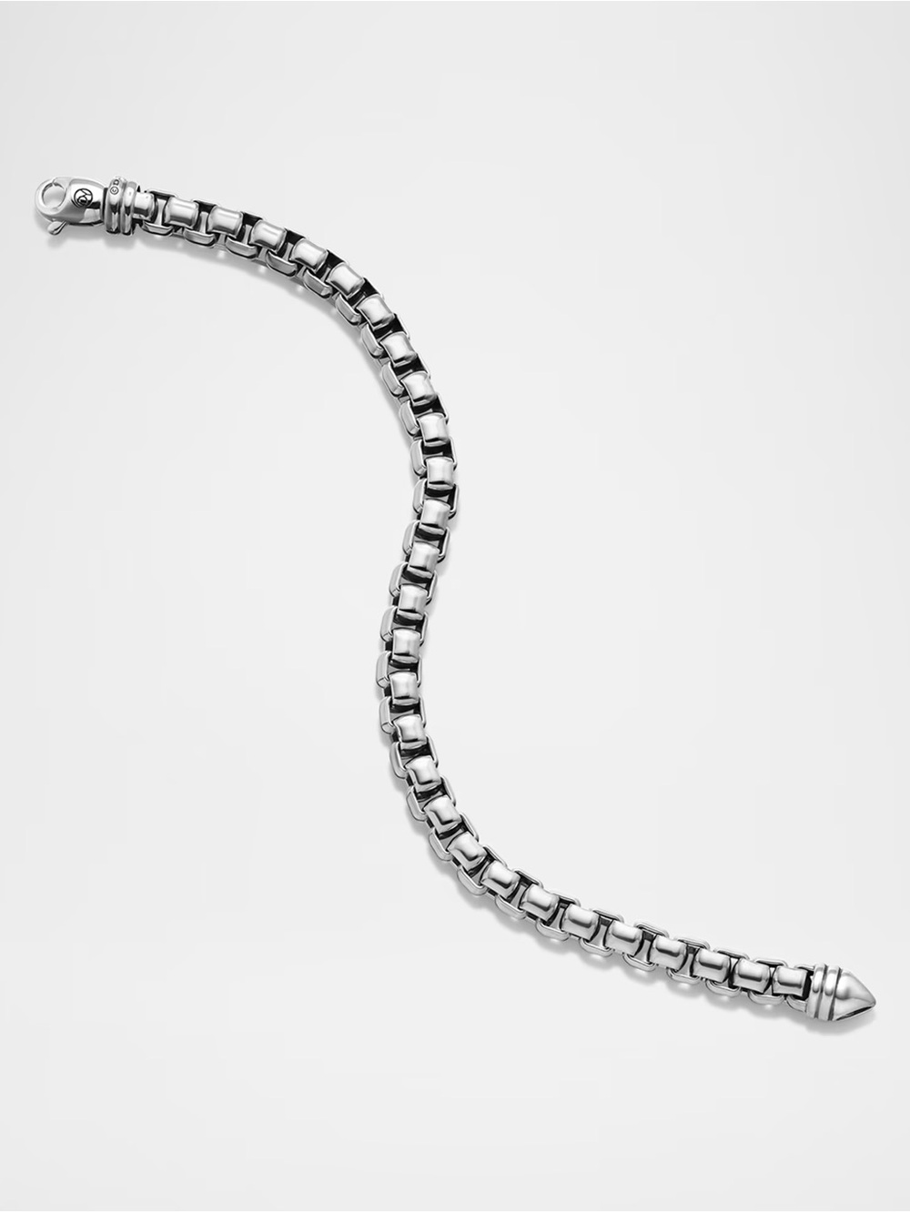 David Yurman Men’s Silver Box Chain Bracelet
